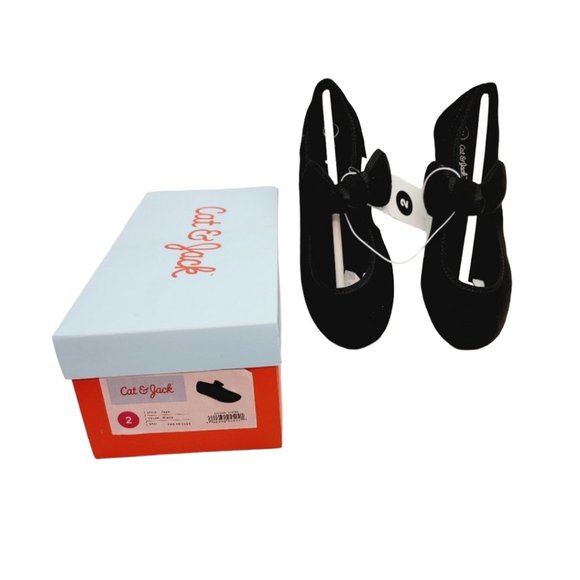 Girls Cat & Jack Shoes - Jaya - Black - Size 2 Mary Jane Style - NWT - Picture 2 of 4